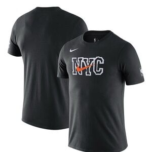 Men's New York Knicks Nike Black City Edition Essential Logo T-Shirt XXL